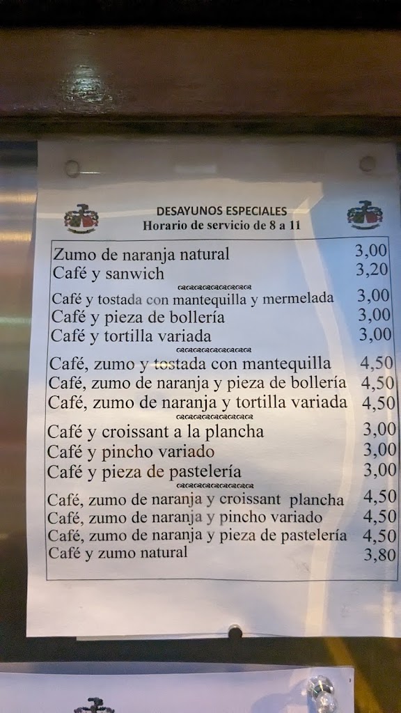 Restaurante Arana Jatetxea — Carta