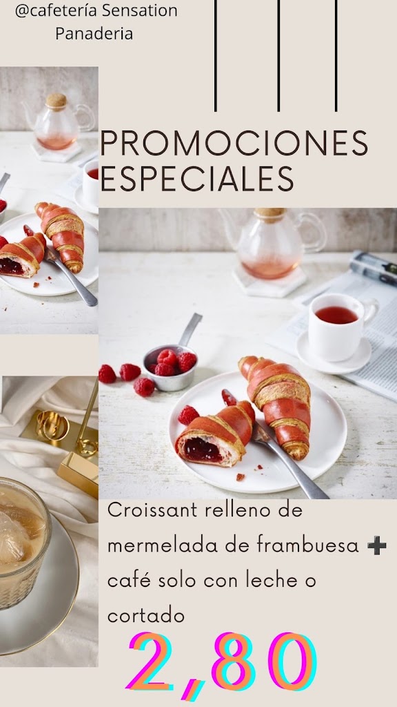 PANADERIA Y CAFETERIA SENSATION — Carta
