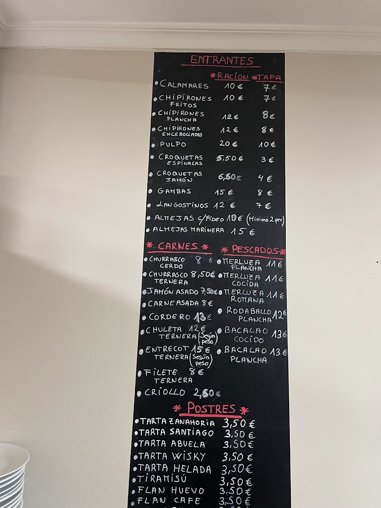 Restaurante Churrasqueria Choles S.L — Carta