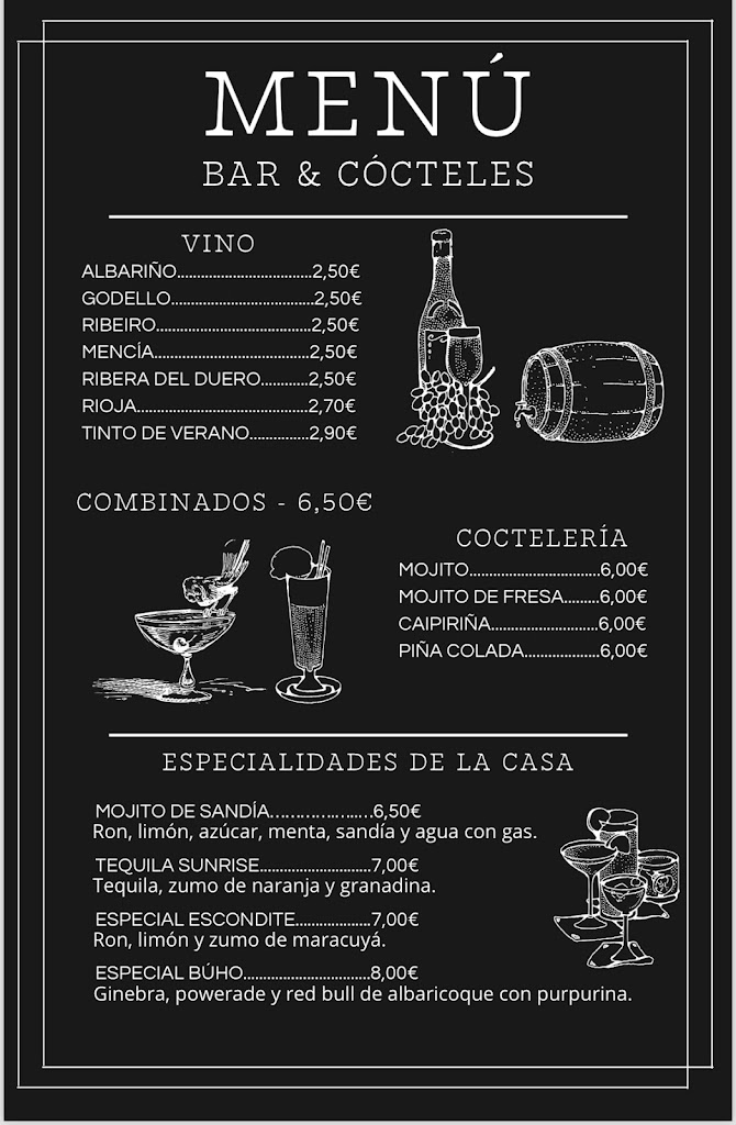 El Escondite del Buho — Carta