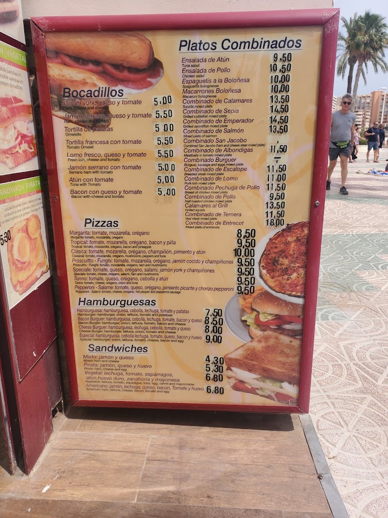 RESTAURANTE Topacio III. — Carta