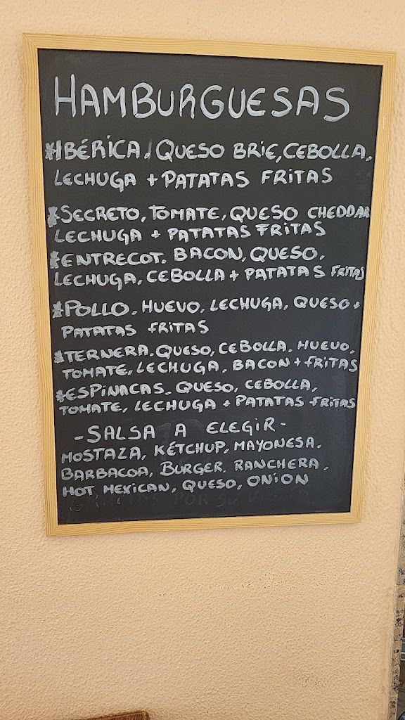 Restaurante Topi's — Carta