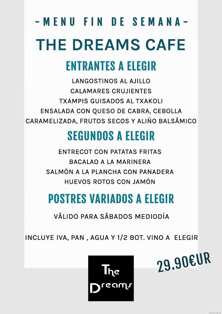 The Dreams Cafe — Carta