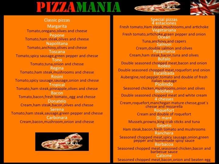 Pizzamaniavalls — Carta