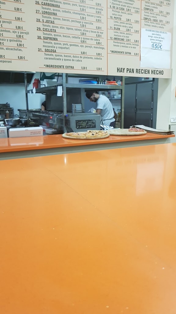 Pizzeria 5 Jotas — Carta
