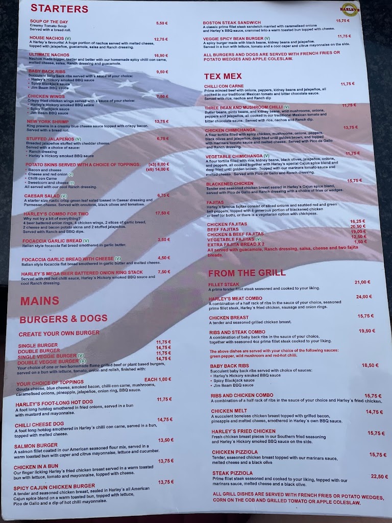 Harley's — Carta