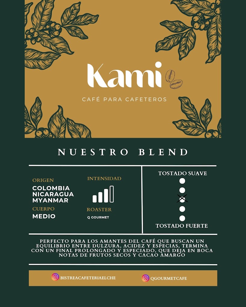 Bistrea Cafeteria Elche — Carta