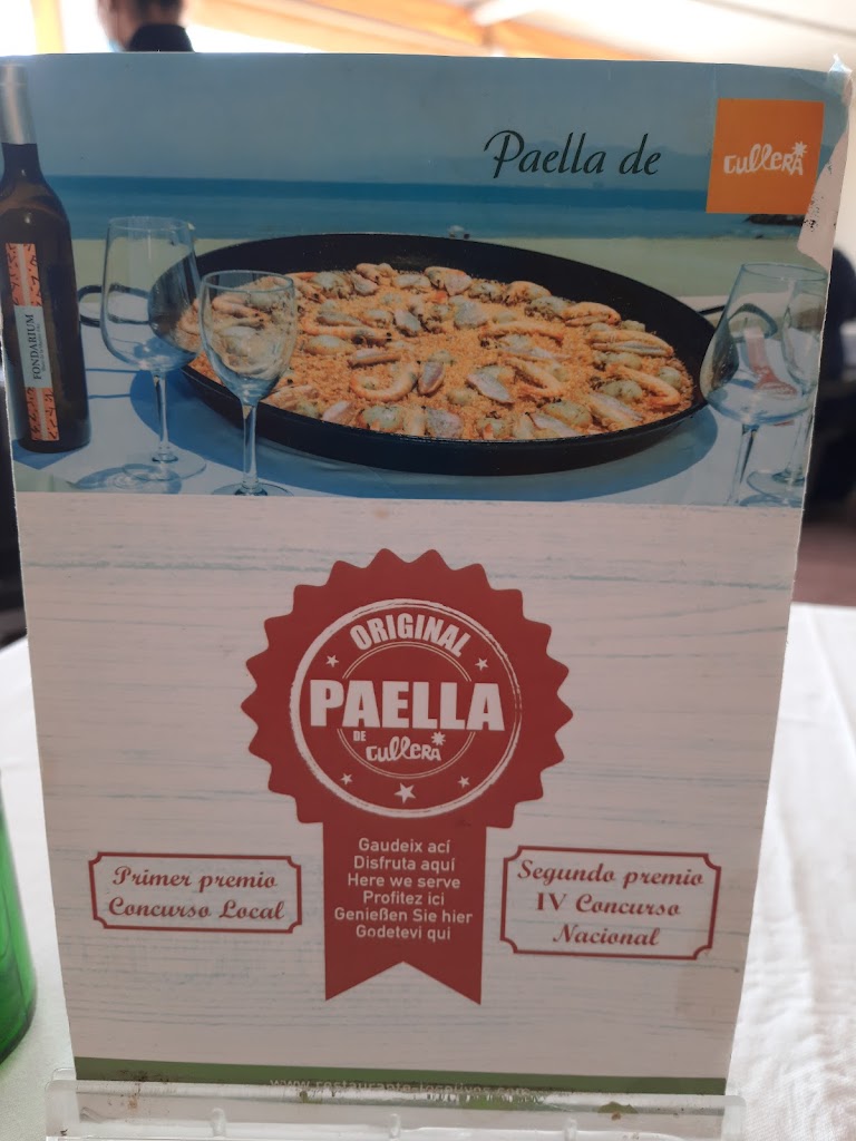 Restaurante Los Olivos del Raco — Carta