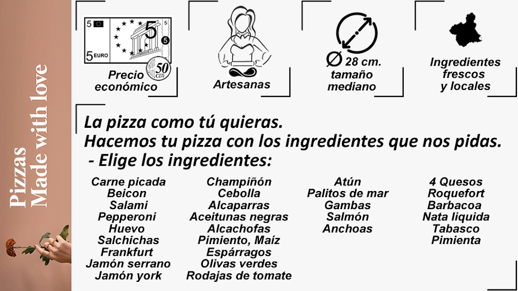 Pizzeria Crisa — Carta