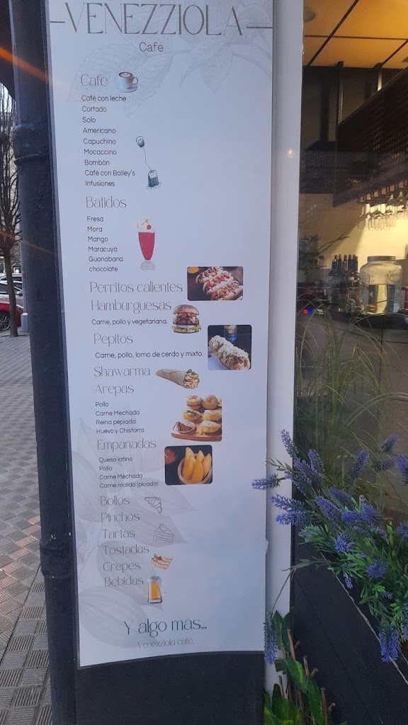 Venezziola Cafe-Bar — Carta