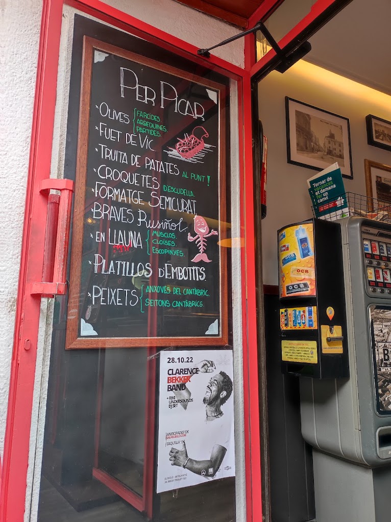 BAR RUSINOL a Sant Cugat des de 1988 — Carta