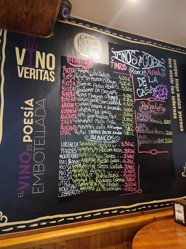 Taberna Andares Ibericos Javea — Carta
