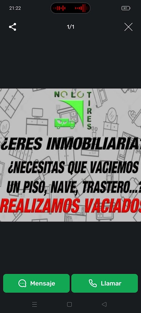 Vaciado de pisos y locales