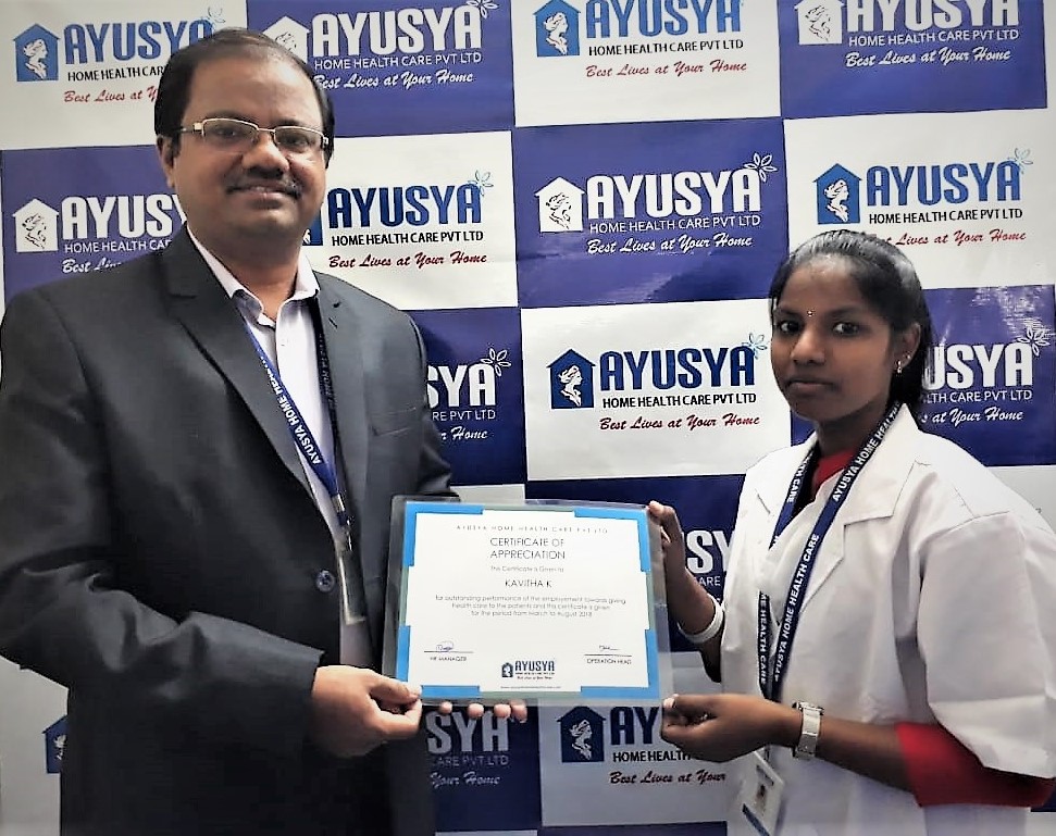 Ayusya health care | elderly care at home | home care attendant | nursing care services | doctor visit at home Chennai