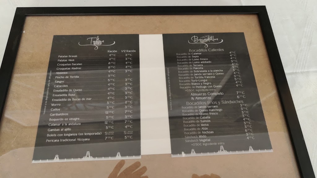RESTAURANTE MONTECARLO — Carta