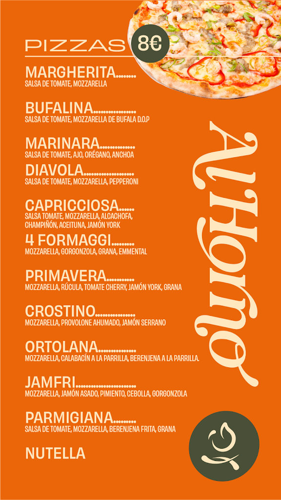 Restaurante Al Horno Baena — Carta