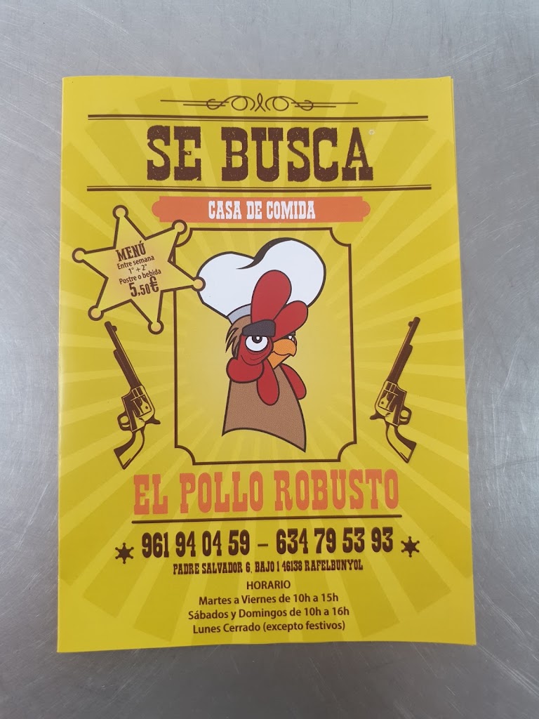 El Pollo Robusto — Carta