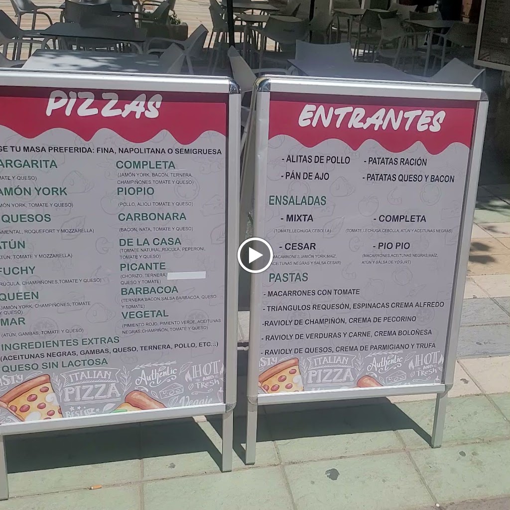 Pizzeria Un Bocado Pio Pio — Carta