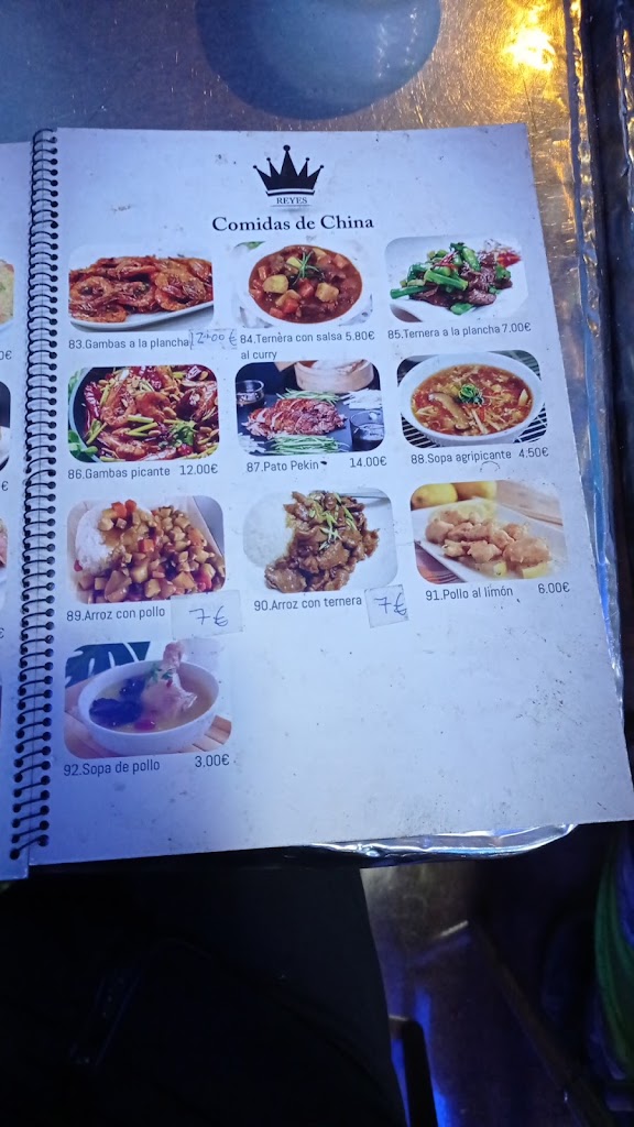 Bar Reyes — Carta