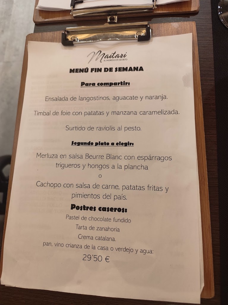 Maitari — Carta