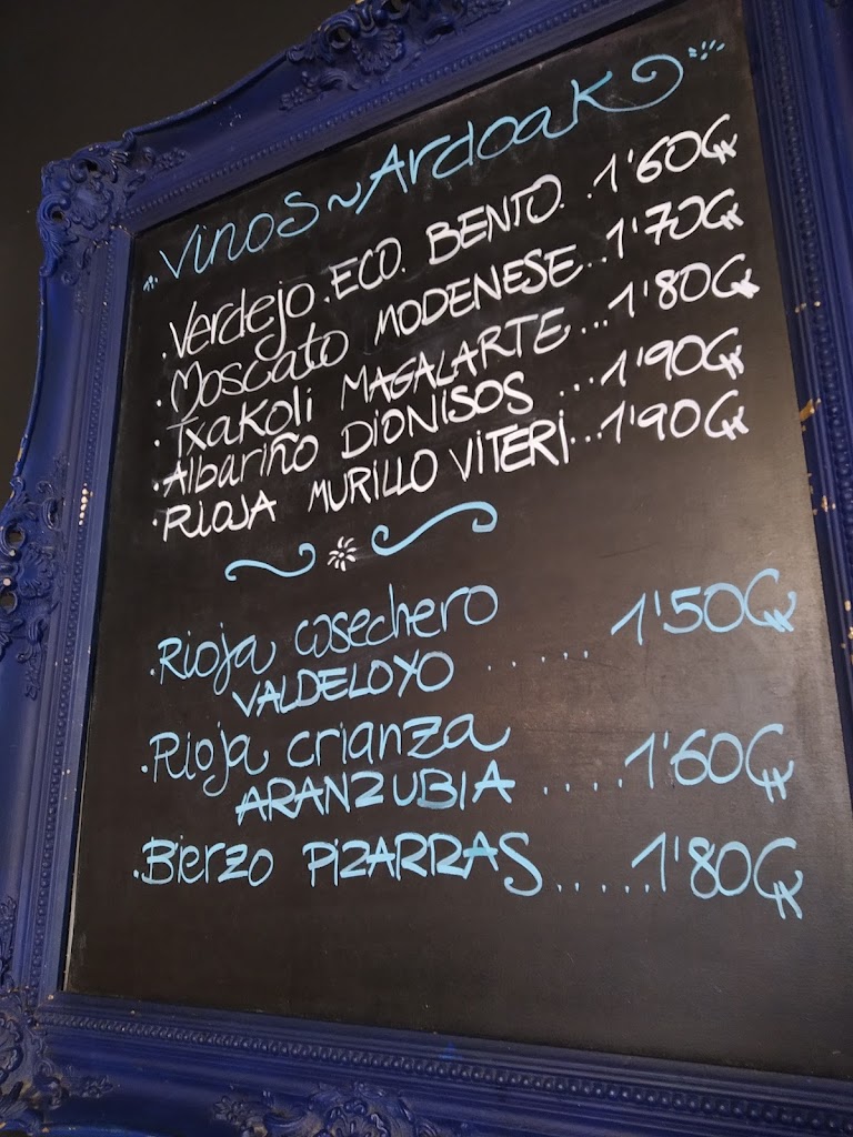 Bar Marzana — Carta