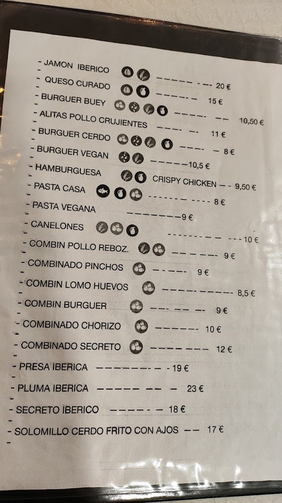 Pata Negra — Carta