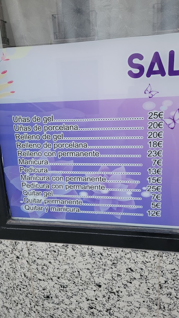 Salon de Unas NO 1 — Carta