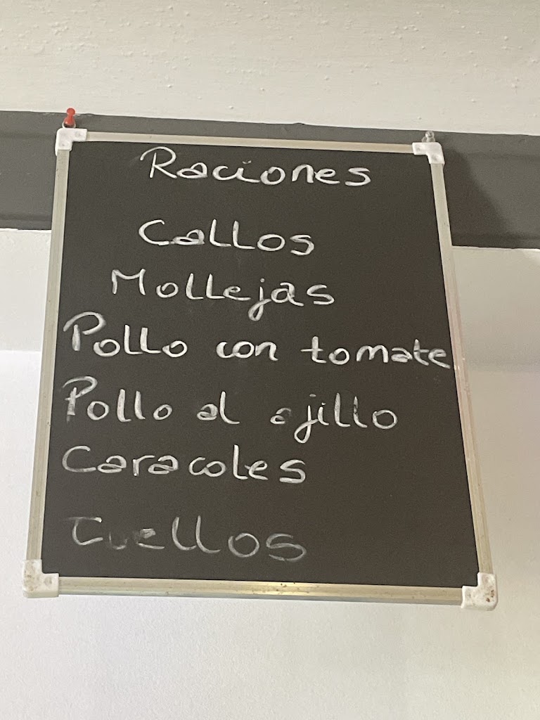 Bar Hnos. Carralero "EL RANA" — Carta
