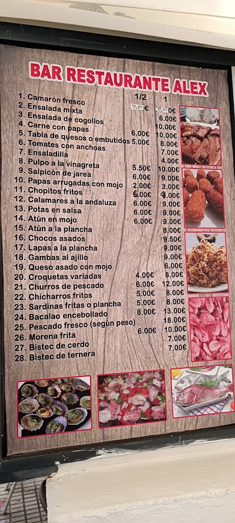 Cafeteria Ratito — Carta
