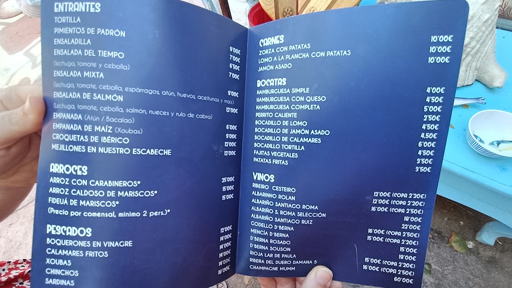 Arrieiro playa Lapaman — Carta