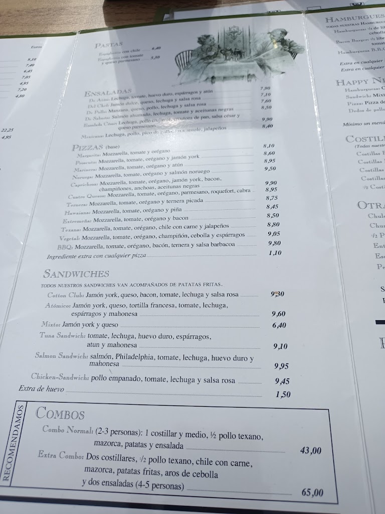 Restaurante House Rock — Carta