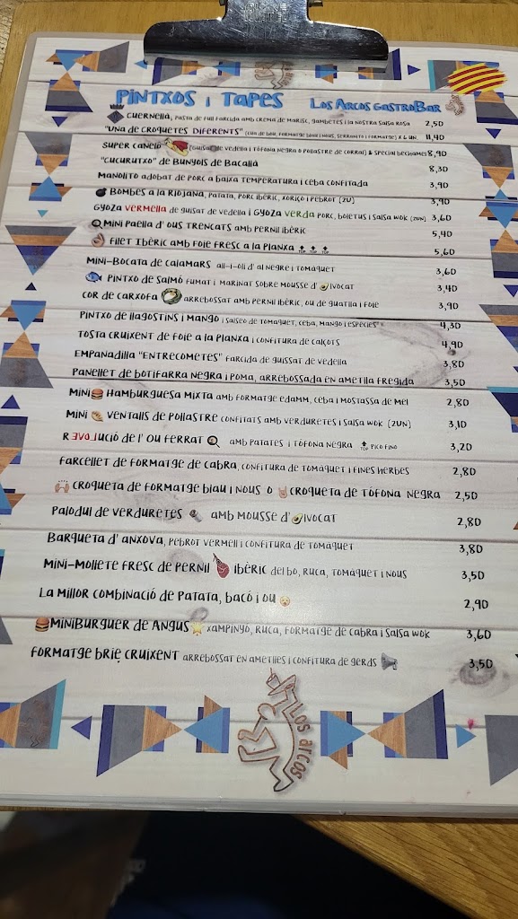 Los Arcos Gastro Bar LAB — Carta