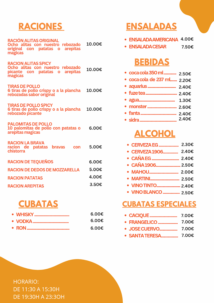 agora delipollo — Carta