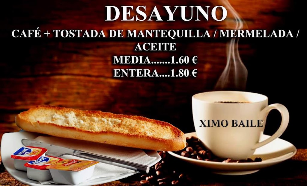 Ximo Baile Cafe & Restaurante — Carta