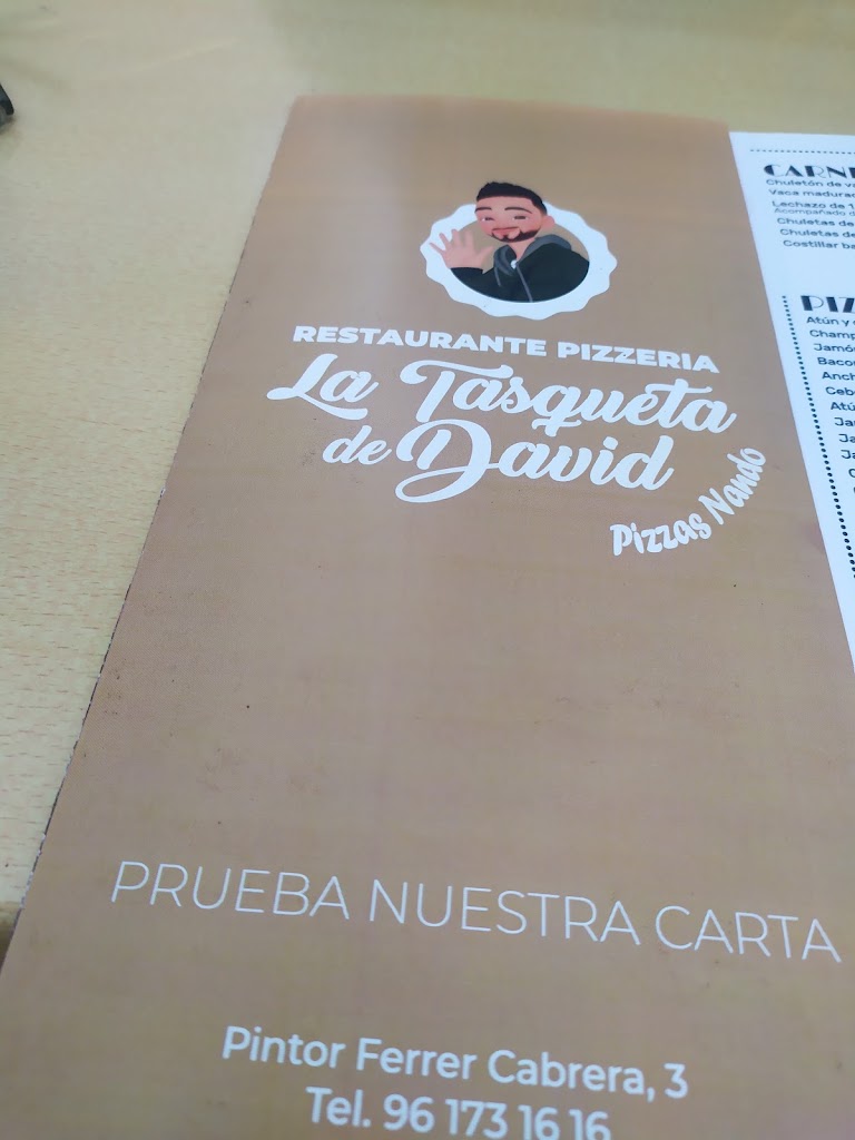 LA Tasqueta De David & Pizzas Nando — Carta