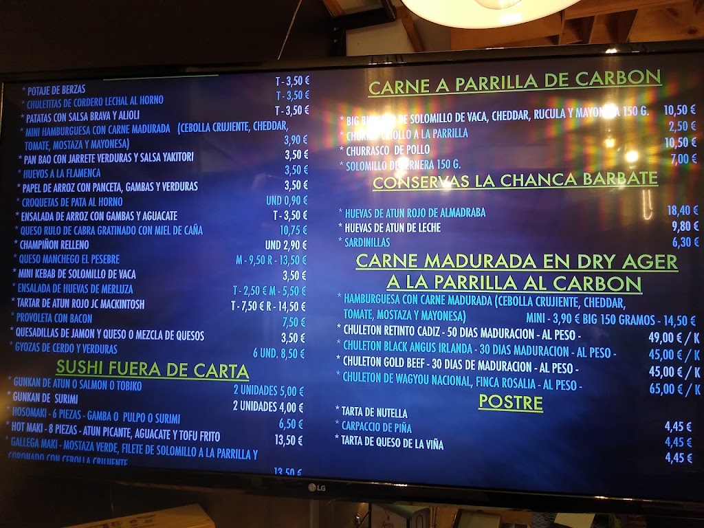 El Rincon de Juan - The Wine Bar | Restaurante La Linea de la Concepcion — Carta
