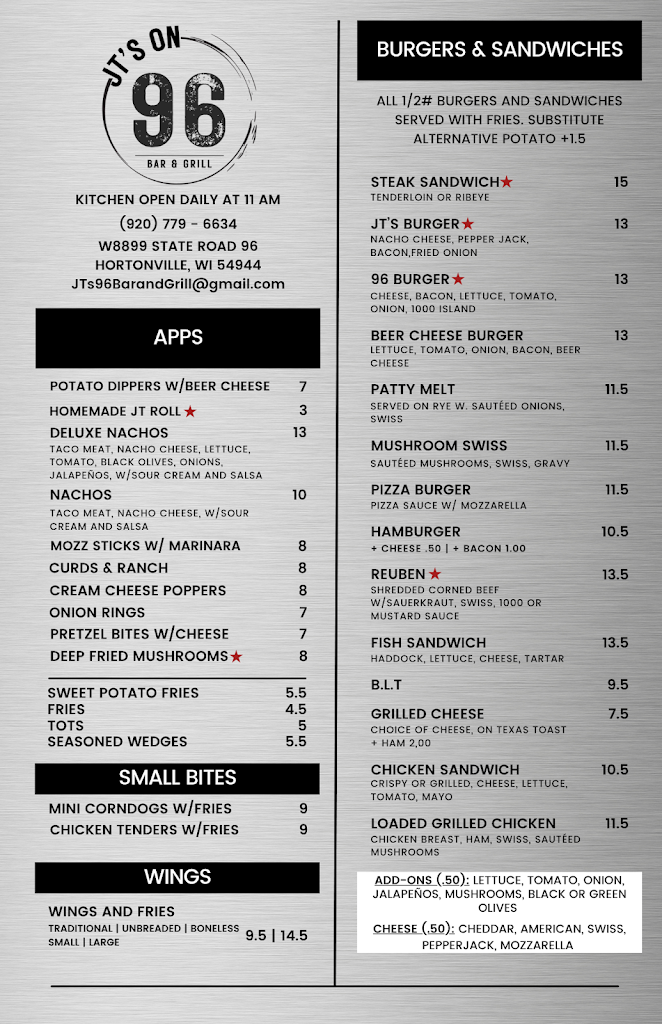  JT's on 96 Bar and Grill