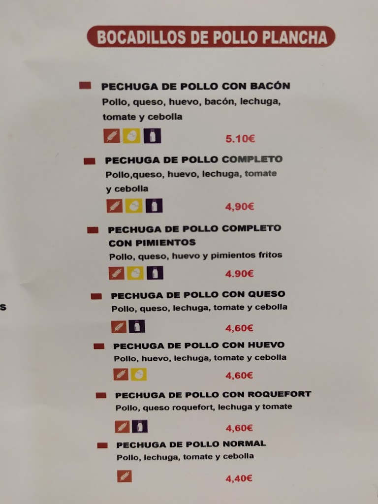 Hamburgueseria Los Pepes — Carta