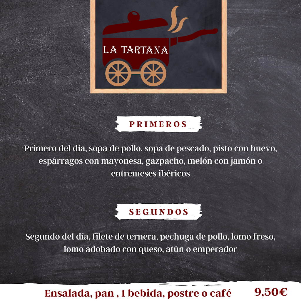Restaurante la Tartana — Carta