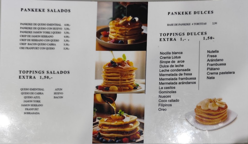 Creperia Ballabriga — Carta