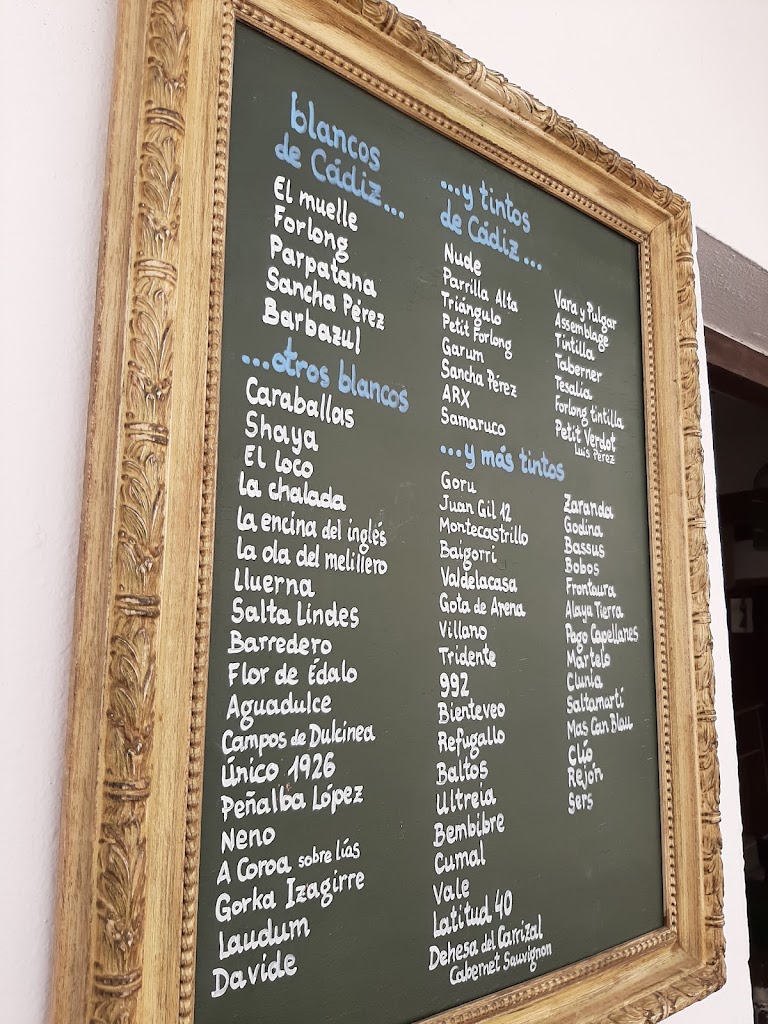 Vinoteca La Solera de Conil — Carta