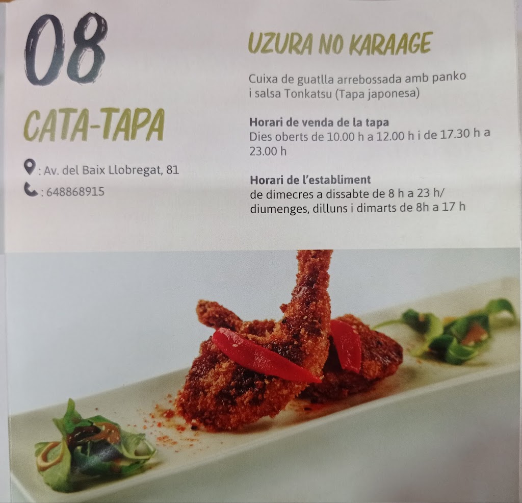 Restaurante Catatapa | Cornella — Carta