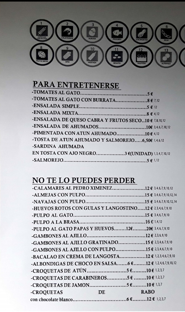 Meson El Gato — Carta