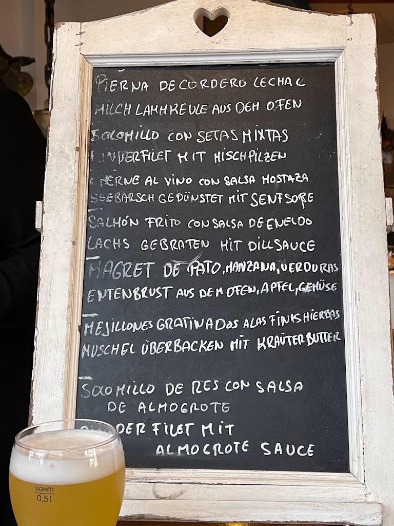 Restaurante La Finca — Carta