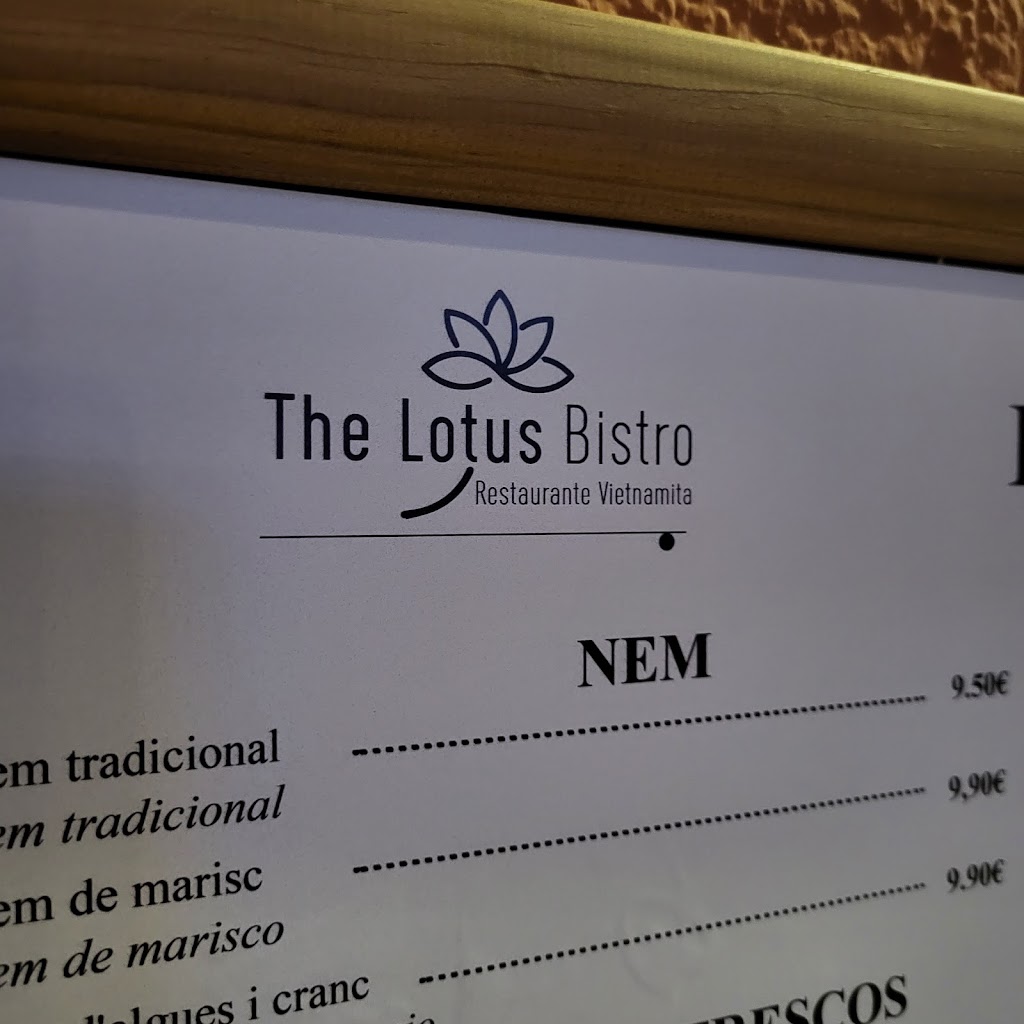 The Lotus Bistro — Carta