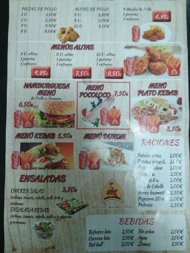 Otk kebab tudela — Carta