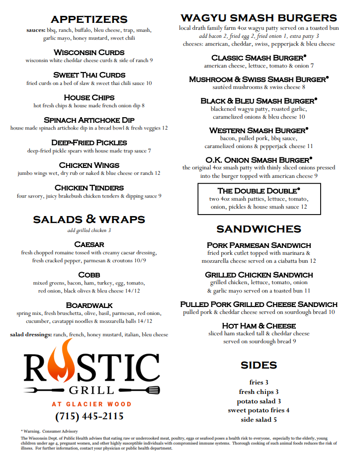  Rustic Grill at Glacier Wood