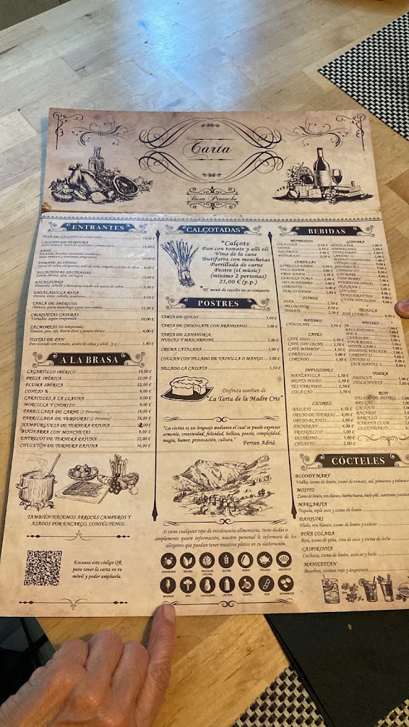 Taberna "La Guardilla" — Carta