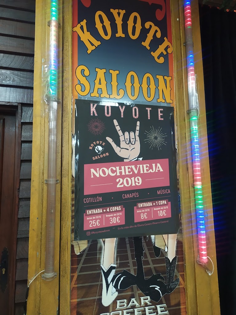 Bar Koyote Saloon — Carta