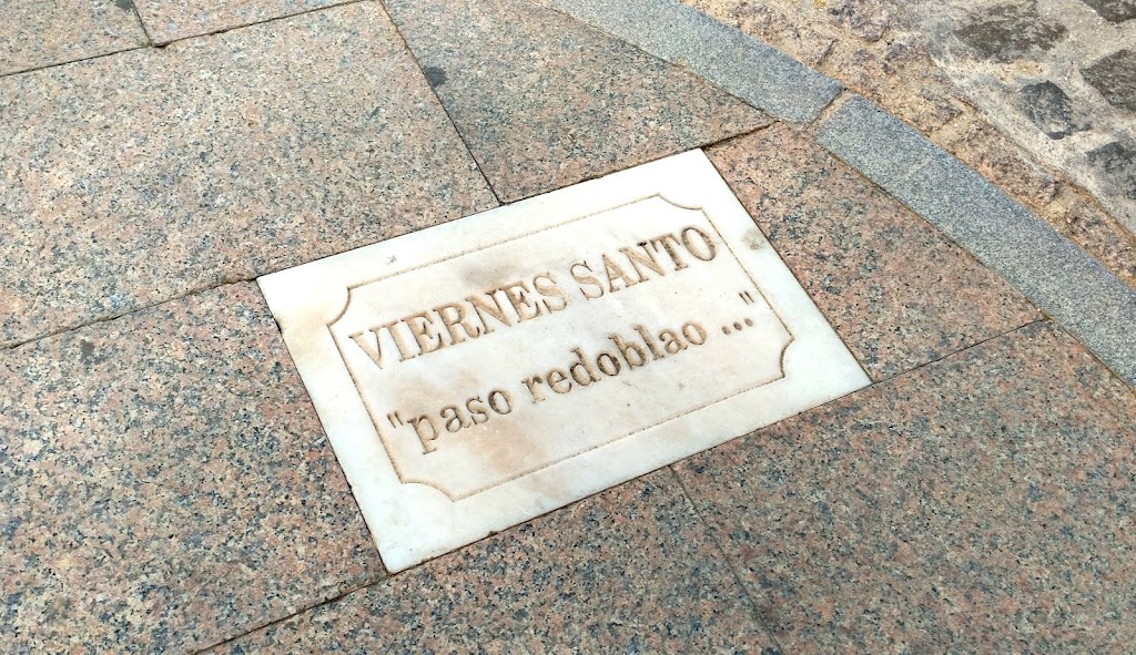 Placa del paso redoblao